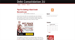 Desktop Screenshot of debt-consolidation-2u.com